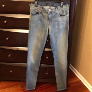 J Brand Mid Rise Super Skinny Jeans